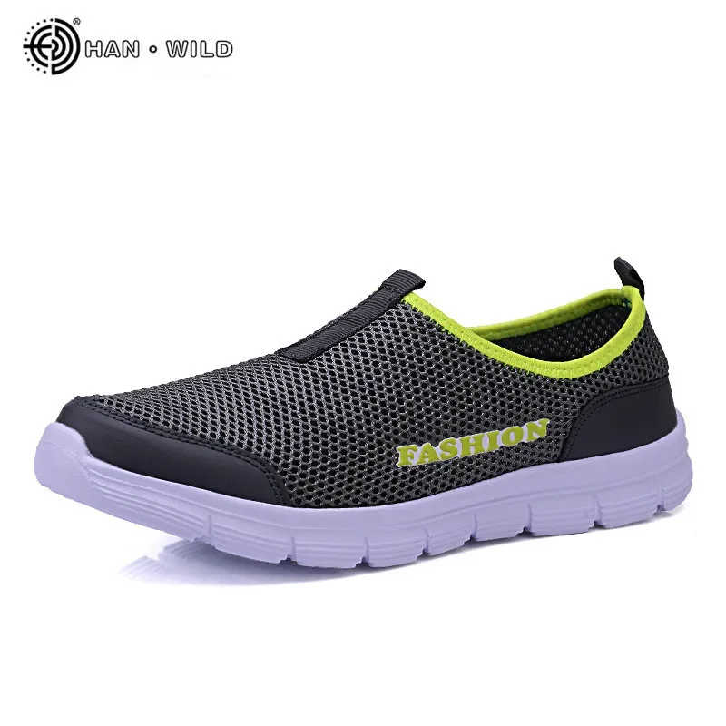 Top Trends: Summer Mesh Shoes Men Sneakers Plus Size Lightweight Breathable Walking Footwear 2023 New Slip-On Comfortable Casual Men&#039;s Shoes Shoppable Styles