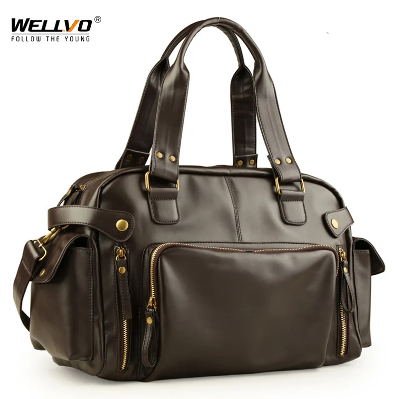 Top Trends: Male Bag England Retro Handbag Shoulder Bag Leather Men Big Messenger Bags Brand High Quality Men's Travel Crossbody Bag XA158ZC Shoppable Styles