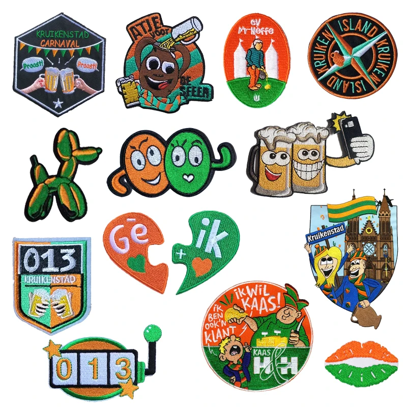 Top Trends: Embroidery Patch Kruikenstad Peeënrijk Beer Carnaval Applique Iron On Patches For Clothing Sticker Netherland 013 Party Emblem Shoppable Styles