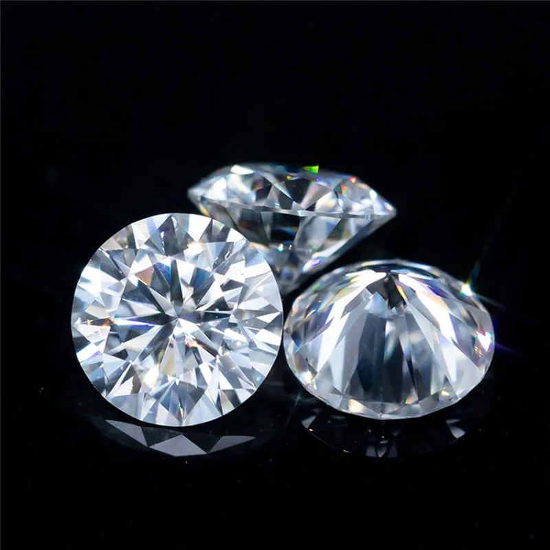 Top Trends: KOJ Real Round 6.5MM 1CT VVS1 Moissanite Loose Gemstones 100% Passed Diamond Test GRA Certificate Fine Jewelry Drop Shipping Shoppable Styles - Image 4