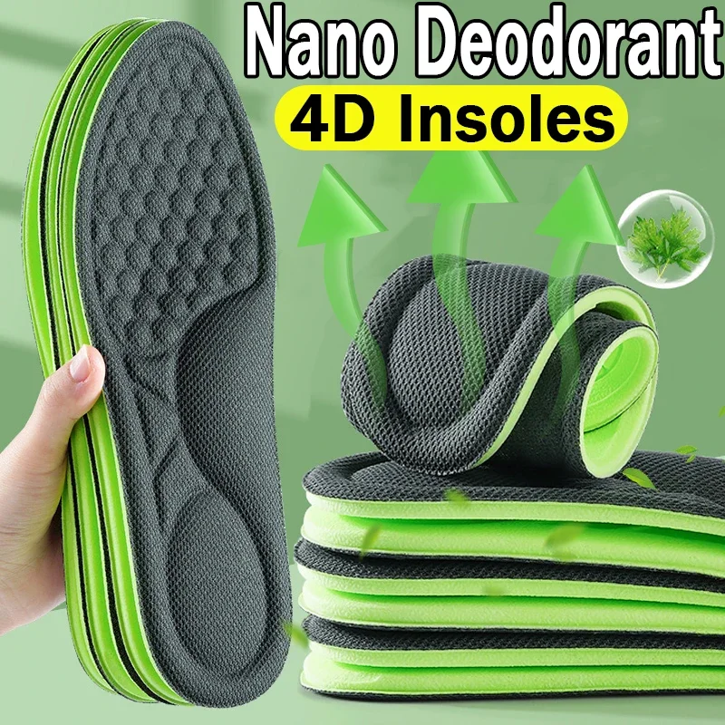 Top Trends: 1 / 2pairs Unisex Nano Memory Foam Insoles Soft Sweat-Absorbing Shoe Sole Inserts Orthopedic Massage Sports Cushion Paddings Shoppable Styles