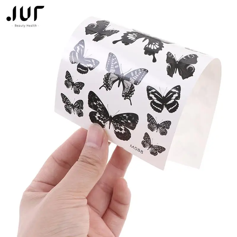 Top Trends: 1 Sheet Waterproof Temporary Tattoo Sticker 3D Butterfly Fake Tattoo Leg Arm Art Shoppable Styles