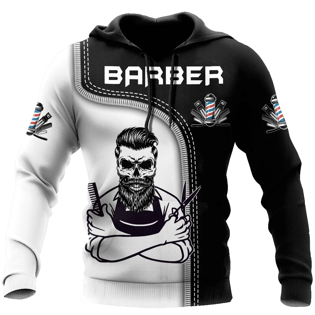 Top Trends: Barber Hoodie Men's Hooded Sweatshirt Hairdresser Occupational Pullover Oversized Harajuku Clothing Hip Hop Long Sleeve Jacket Shoppable Styles