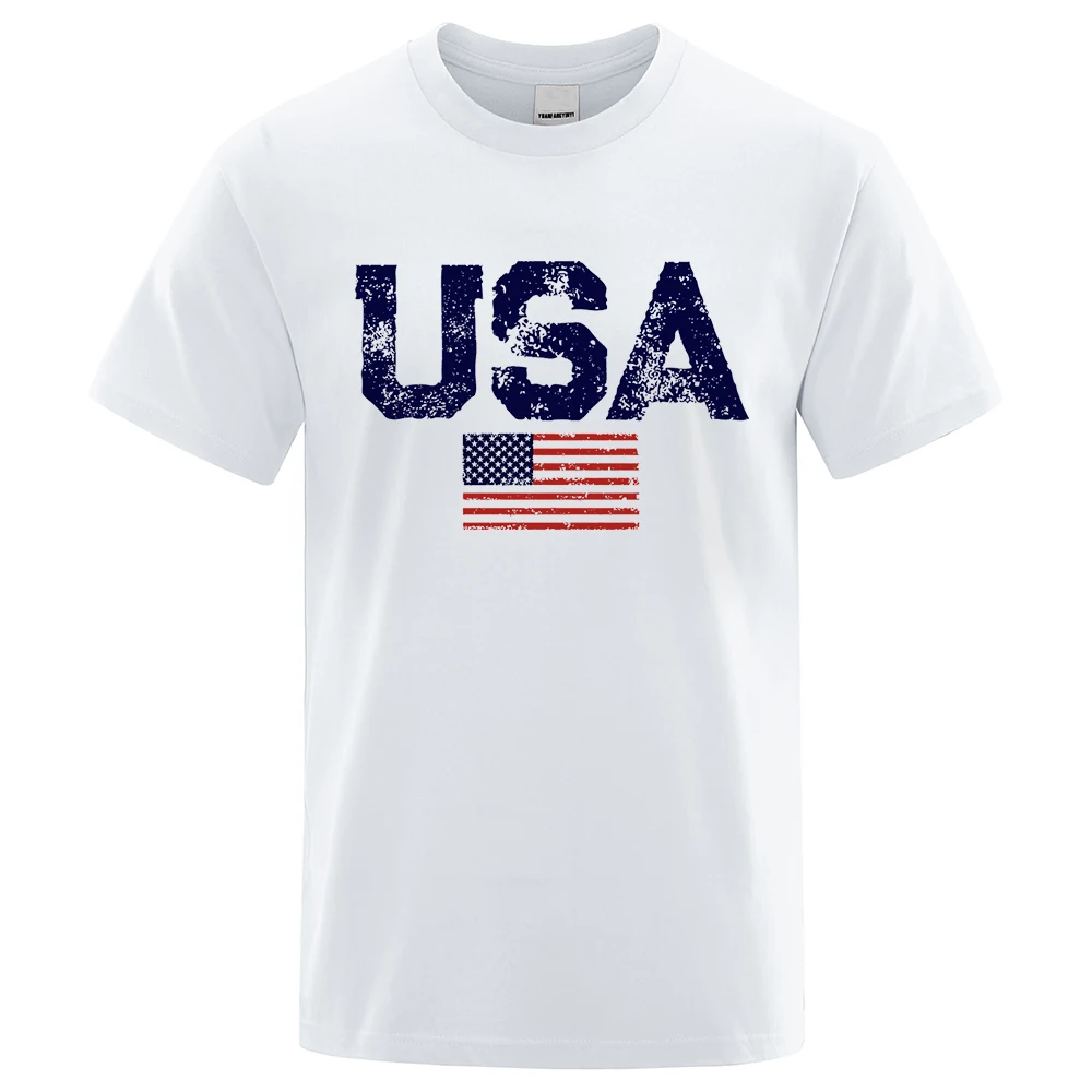 Top Trends: New Retro Street American Flag Printed Men&#039;s And Women&#039;s T-shirt Summer Casual Polyester Top Hip-hop Oversized T-shirt Shoppable Styles