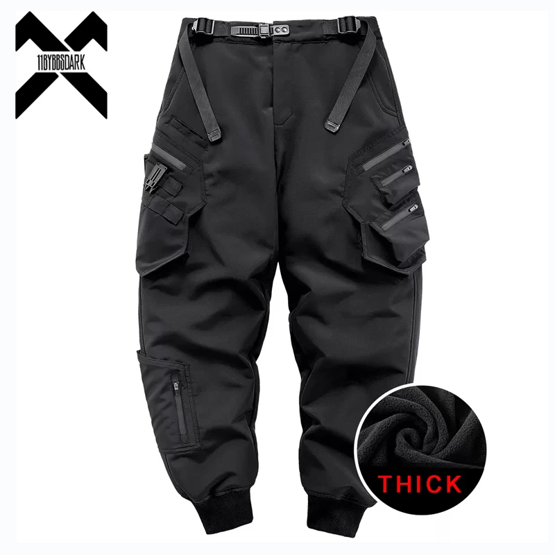 Top Trends: 2023 Winter Warm Tactical Pants Men Fashion Functional Multi Pockets Cargo Trousers Hip Hop Streetwear Joggers Pant Techwear Shoppable Styles