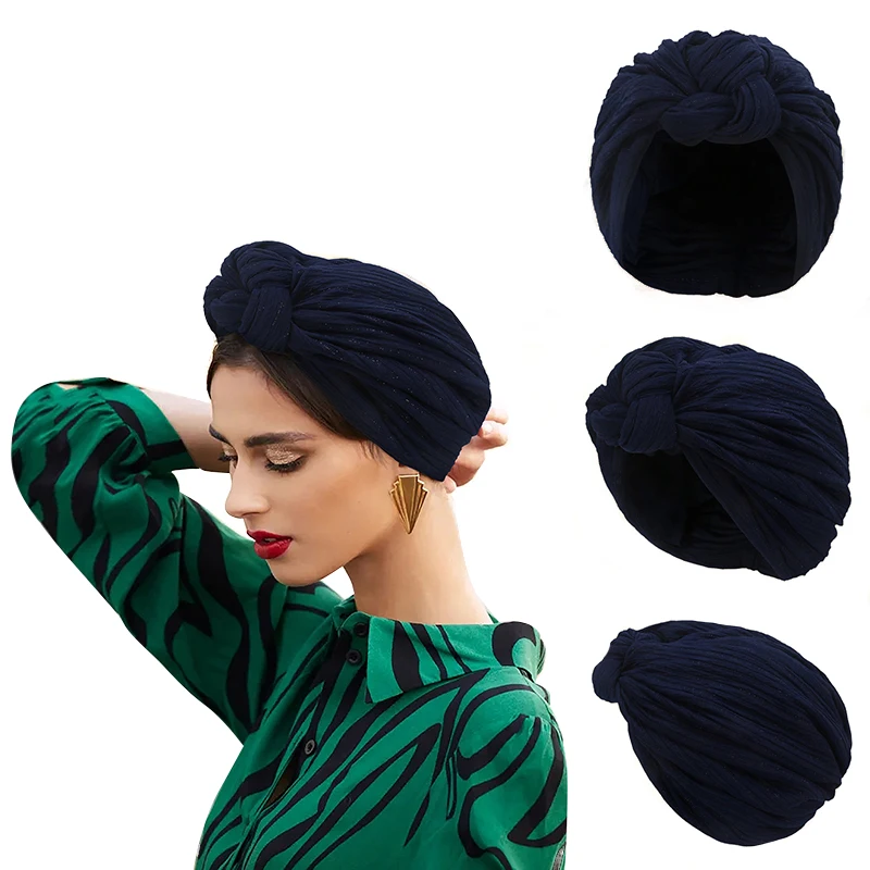 Top Trends: Fashion Cross Women Hijab Hat Solid Color Muslim Kerchief Islamic Women Inner Head Cap Scarf Multicolor Headpiece Shoppable Styles - Image 3