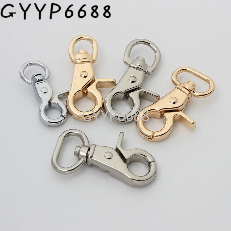 Top Trends: 10-30-100pcs 11-12-15-21-20mm Metal Swivel Clasps For Chain Purse Key Chain Outdoor Lanyard Craft Bag Parts Purse Hardware Shoppable Styles