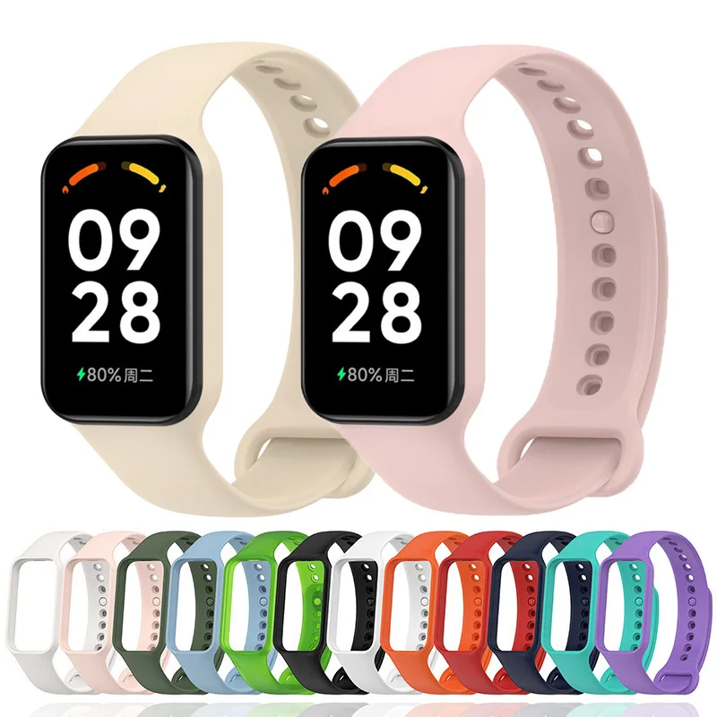 Top Trends: Silicone Strap For Redmi Band 2 Smart Watch Accessories Waterproof Breathable Sport Replacement Bracelet For Xiaomi Redmi Band 2 Shoppable Styles