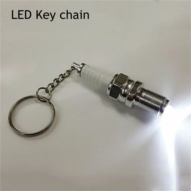 Top Trends: Casual Fashion LED Key Chain Spark Plug Key Chain Keychain Car Parts Keyring Keychain Marvel Drive Safe Key Chain Shoppable Styles