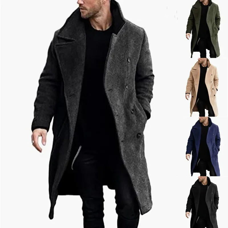 Top Trends: Men's Thickened Coat Woolen Windbreaker Shoppable Styles