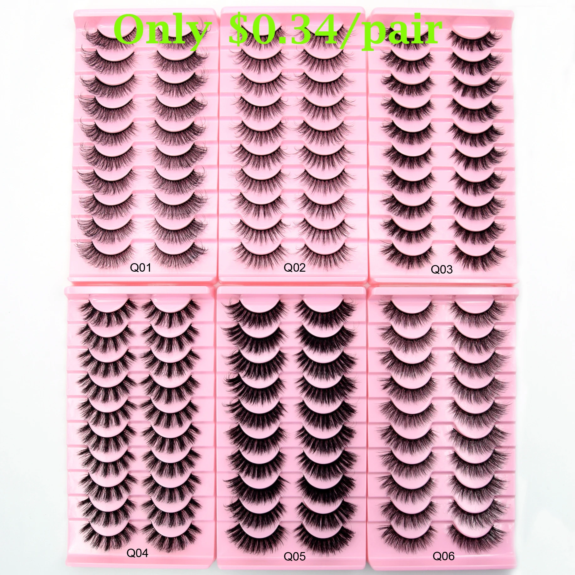 Top Trends: Visofree Half Lashes Natural False Eyelashes Fake Lashes Wispy Long Makeup 3D Mink Lashes Eyelash Extension Mink Eyelashes Shoppable Styles - Image 5