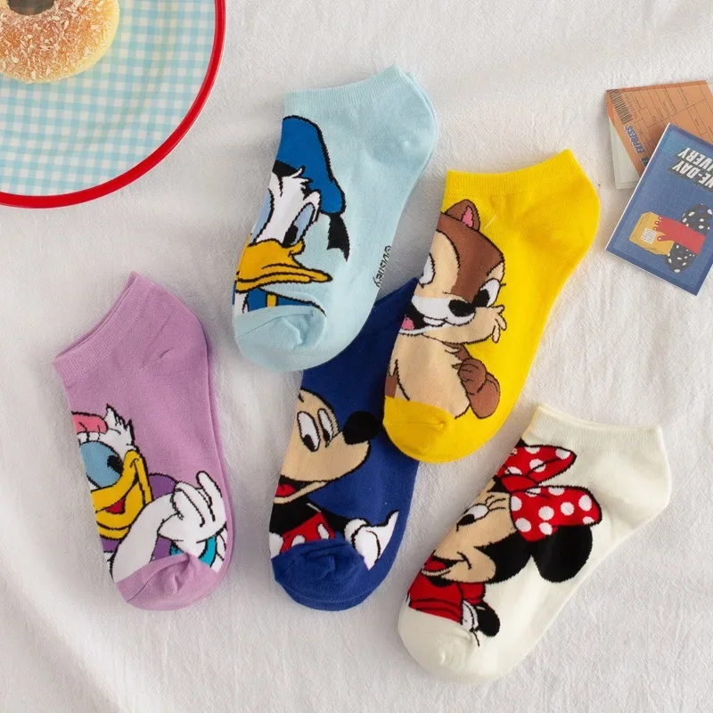 Top Trends: Disney Waumi Mouse Short Women&#039;s Socks Anime Donald Summer Sports Cotton Girl Women&#039;s Boat Socks Low Ankle Women&#039;s Socks Shoppable Styles