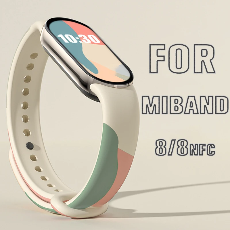 Top Trends: Morandi Silicone Strap For Xiaomi Mi Band 8 Smart Band Replacement Bracelet Belt Wriststrap Correa For MiBand 8 NFC Accessories Shoppable Styles