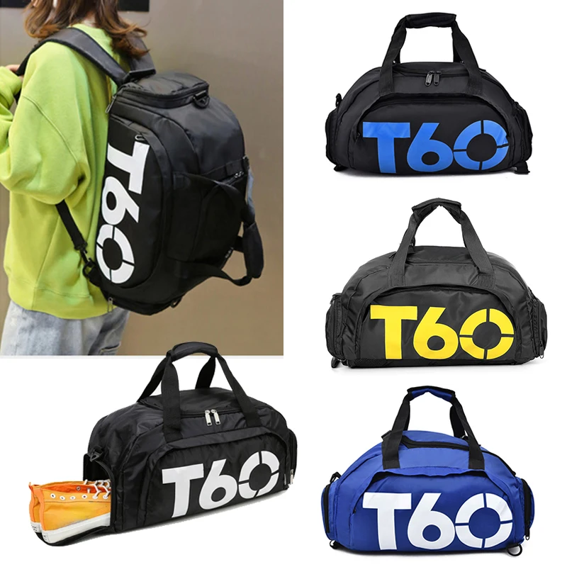 Top Trends: T60 Gym Sports Bag Women Man Fitness Travel Outdoor Handbag Shoe Shoulder Duffle Weekend Big Portable Backpack Combo Dry Wet Bag Shoppable Styles