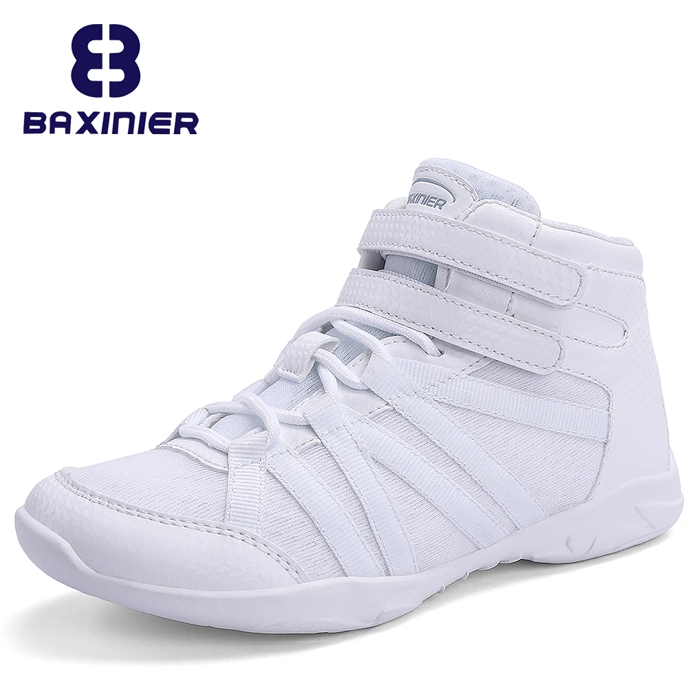 Top Trends: BAXINIER Girls White High Top Cheerleading Shoes Lightweight Youth Cheer Competition Sneakers Kids Training Dance Tennis Shoes Shoppable Styles