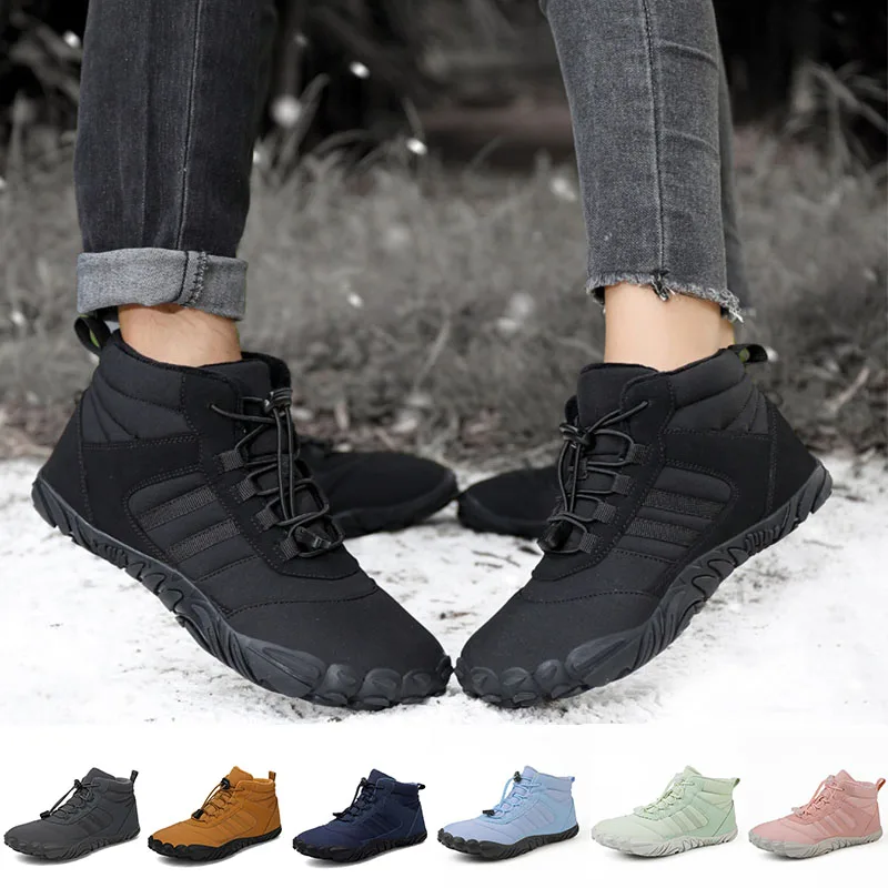 Top Trends: Women Winter Barefoot Boots Men Waterproof Winter Sneakers Ankle Snow Shoes Plush Hiking Trekking Boots Warm Sporting Shoes Shoppable Styles