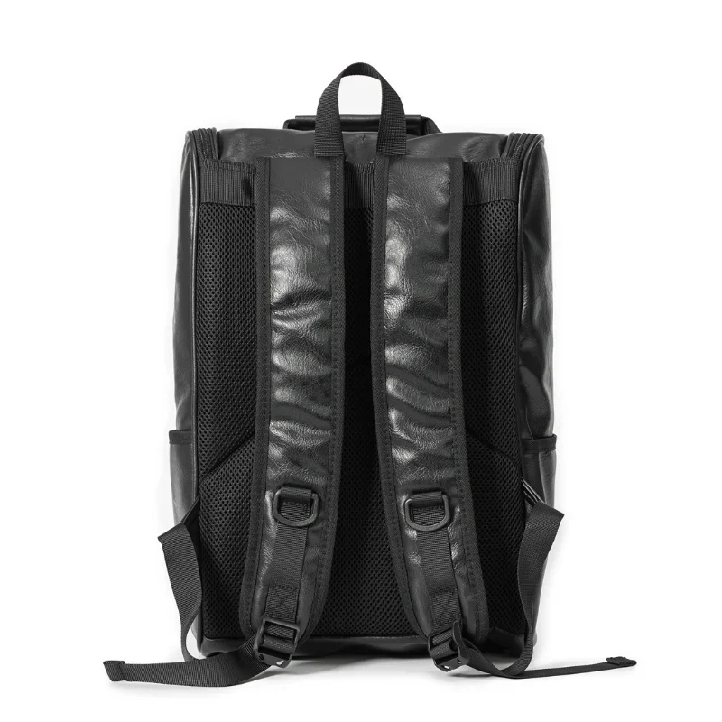 Top Trends: Fashion Men's Backpack Casual Solid Leather Backpack Men High Capacity Travel Backpack Schoolbags Brand Design Back Packs Bags Shoppable Styles - Image 6