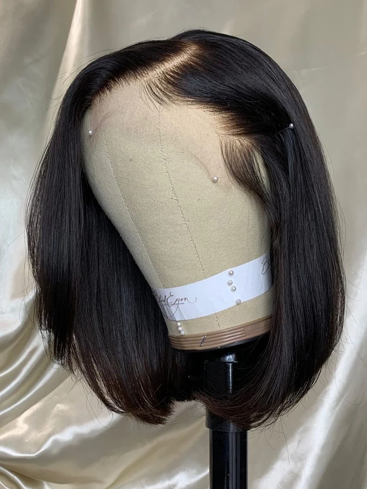 Top Trends: Short Straight Bob Wig 13x4 Lace Front Human Hair Wig 13x6 Frontal Wigs Brazilian Glueless 4x4 Closure Wig 180%Density For Women Shoppable Styles