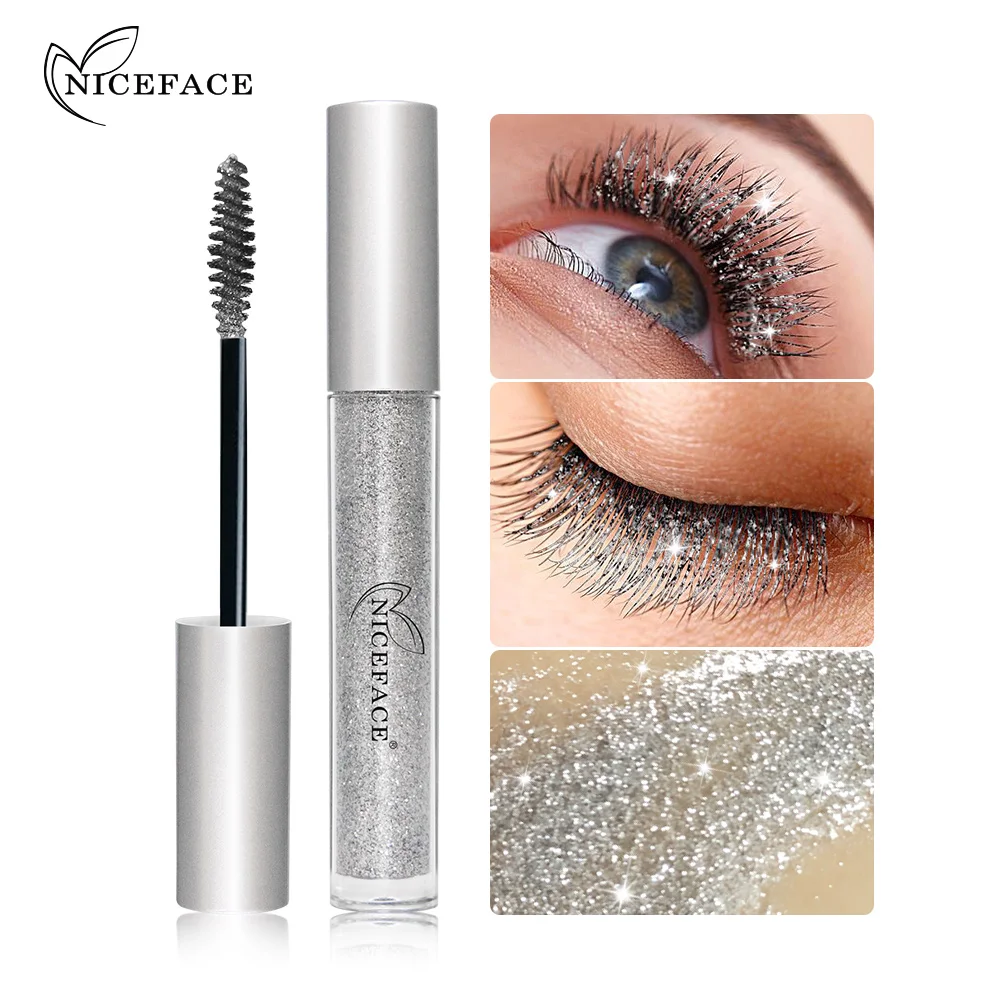 Top Trends: Diamond Glitter Mascara Fast Dry Eyelashes Curling Extension Makeup Waterproof Long-lasting Lengthens Eye Lash Black 4D Mascara Shoppable Styles