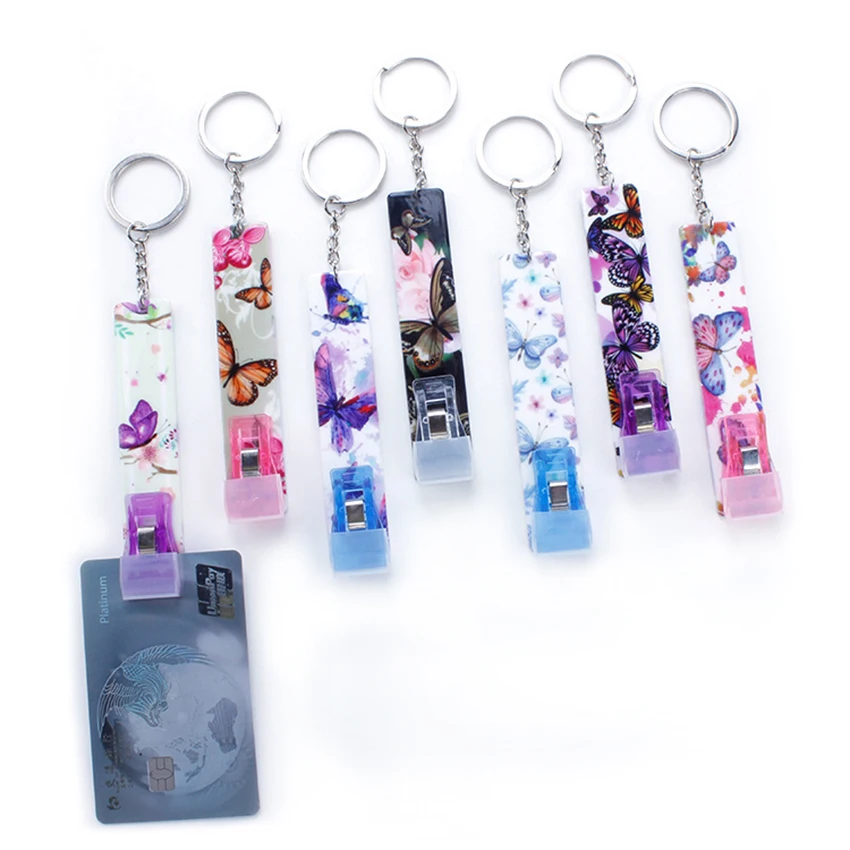 Top Trends: Card Grabber Clip ATM Butterfly Acrylic Material Card Puller Custom Your Own Credit Card Grabber Charm Keychain For Long Nails Shoppable Styles - Image 4