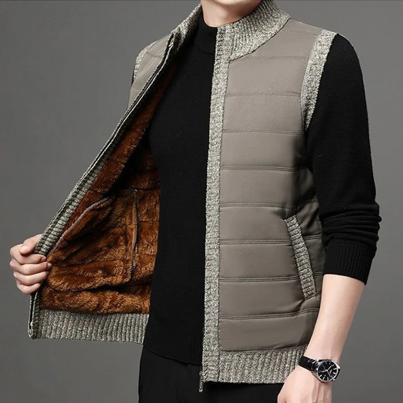 Top Trends: Fashion Loose Spliced Pockets Zipper Casual Vests Coats Men&#039;s Clothing 2023 Autumn New Korean Tops Sleeveless All-match Jackets Shoppable Styles