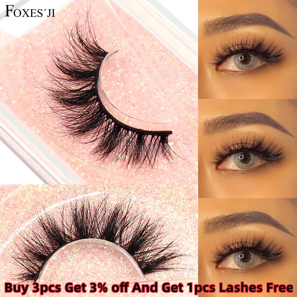 Top Trends: FOXESJI Makeup Mink Lashes Fluffy Soft Full Fake Eyelashes Thick False Eyelashes Wispy Lash Extension Natural 3D Eye Mink Lashes Shoppable Styles