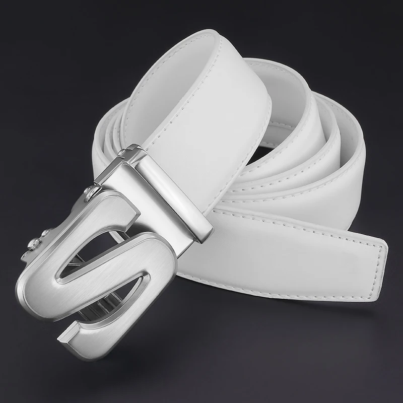 Top Trends: 2023 Hot High Quality Luxury Men Designer Fashion S Letter Belt White Wide Casual Business Classic Waist Strap Ceinture Homme Shoppable Styles