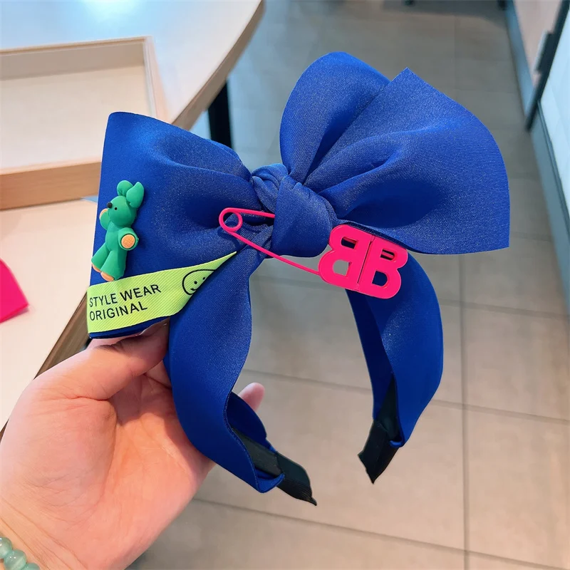 Top Trends: Colorful Cartoon Bow Headbands For Women High-end Hairbands Korea Hair Accessories Hair Bows Flower Ribbon Head Wrap Hair Band Shoppable Styles