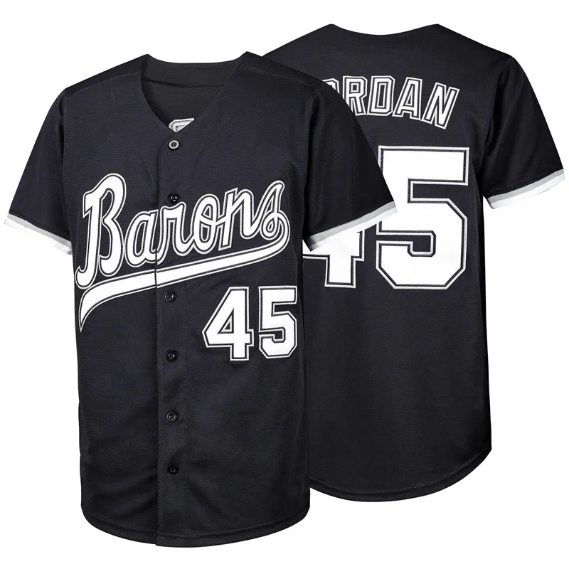 Top Trends: BG Baseball Jersey BIRMINGHAM BARONS 45 Jerseys Sewing Embroidery Sports Outdoor Hip Hop Black White Grey High-Quality 2023 New Shoppable Styles