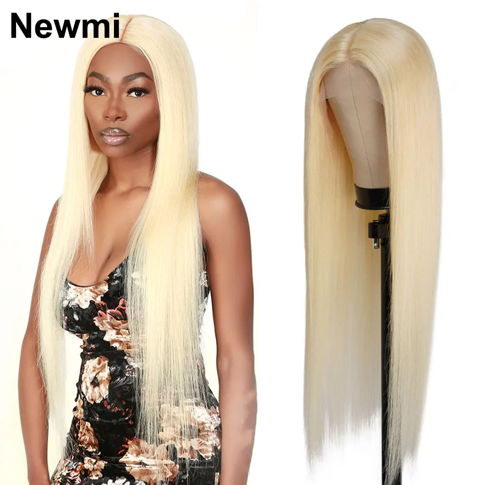 Top Trends: 613 Blonde Lace Front Wig Human Hair Straight Hair 13x4 13x6 613 Lace Frontal Wig Human Hair Women's 180% Blonde Human Hair Wigs Shoppable Styles