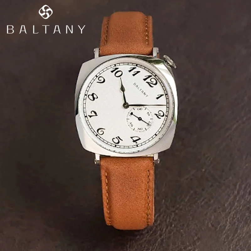 Top Trends: Baltany 1921 Classic Men's Automatic Mechanical Watch Luxury Sapphire Leather Waterproof 5Bar Retro Casual Watch For Men Reloj H Shoppable Styles