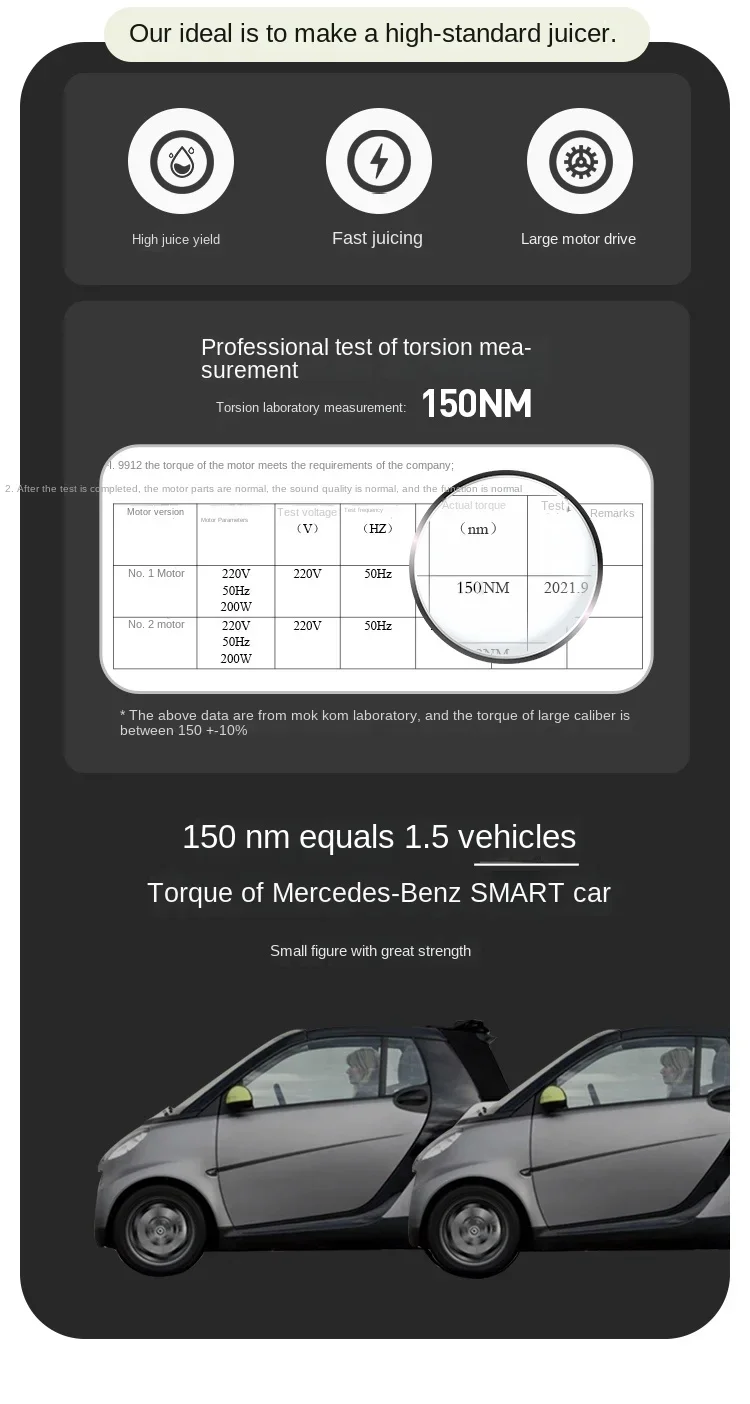 Title 14, Mokkoms neuer Hybrid-Elektro-Entsafter M6/MK199...