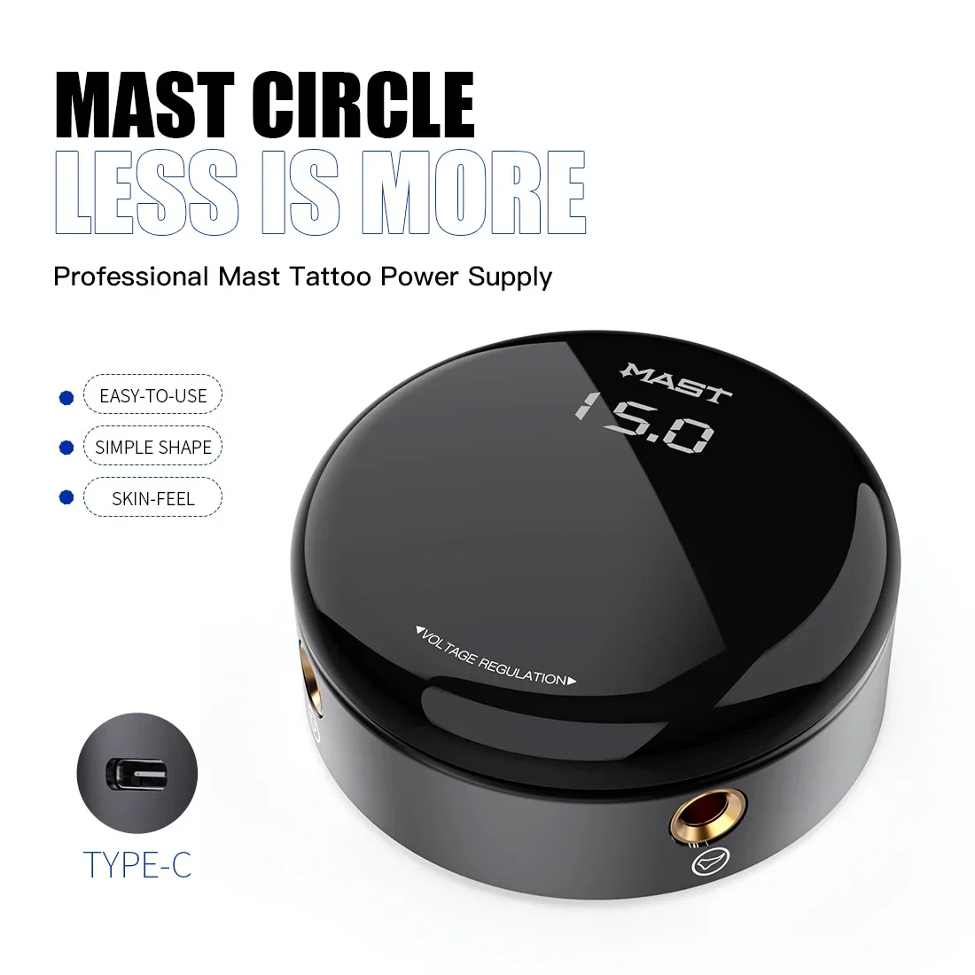 Top Trends: Mast Tattoo Circle Round OLED Power Supply For Rotary Tattoo Machines Supplies Power Supply Tattoo Shoppable Styles