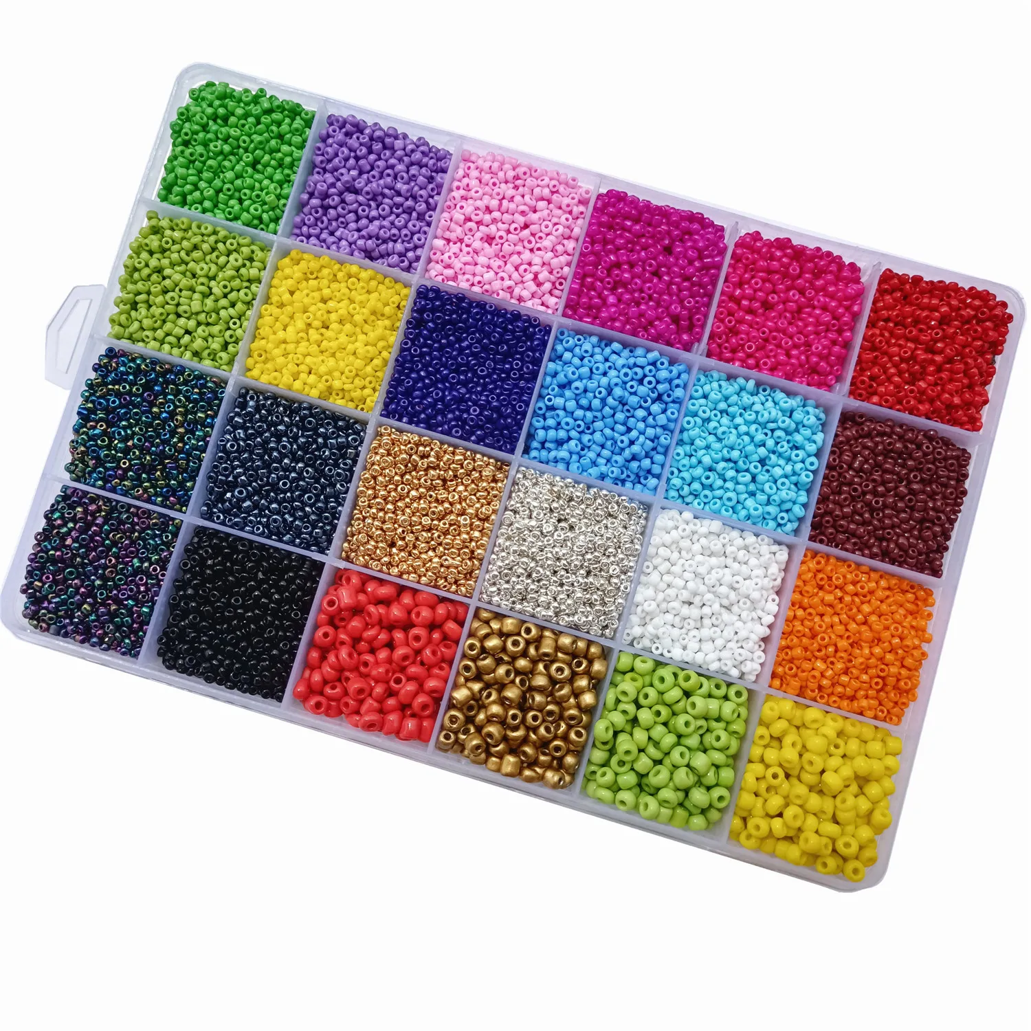 Top Trends: 1000pcs 2mm Czech Seed Glass Beads Round Spacer Loose Beads For Jewelry Making Charm DIY Handmade Bracelet Necklace Accessories Shoppable Styles