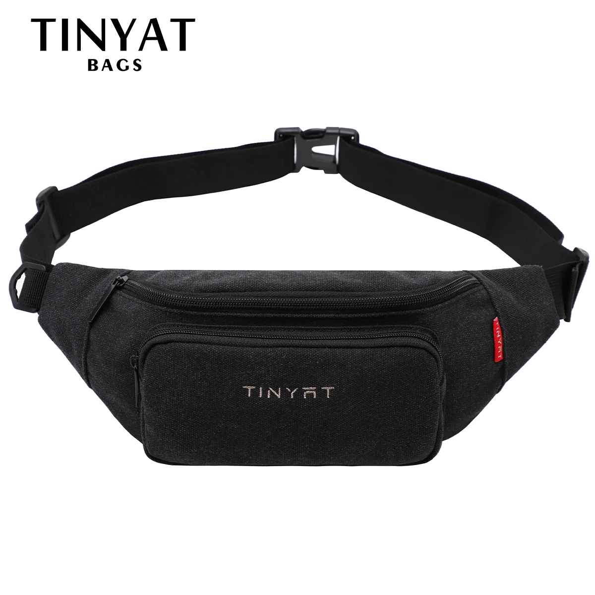 Top Trends: TINYAT Men's Waist Pack Bag Casual Man Canvas Shoulder Fanny Packs Women Belt Bag Pouch For Money Phone Banana Bum Hip Bag Shoppable Styles