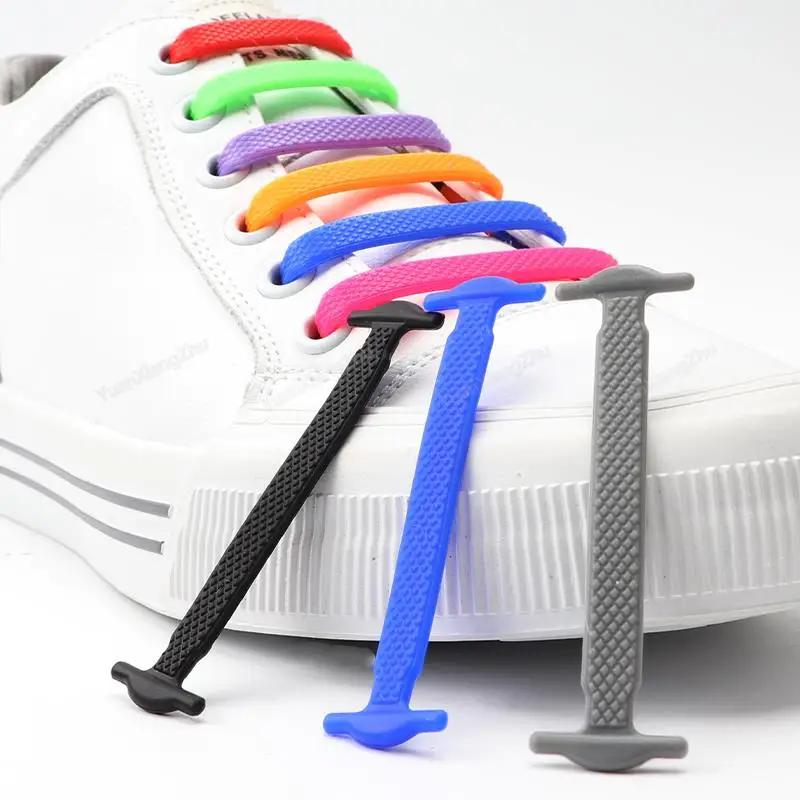 Top Trends: 16Pcs Silicone Shoelaces For Shoes No Tie Shoe Laces Elastic Laces Sneakers Kids Adult Rubber Shoelace One Size Fits All Shoes Shoppable Styles