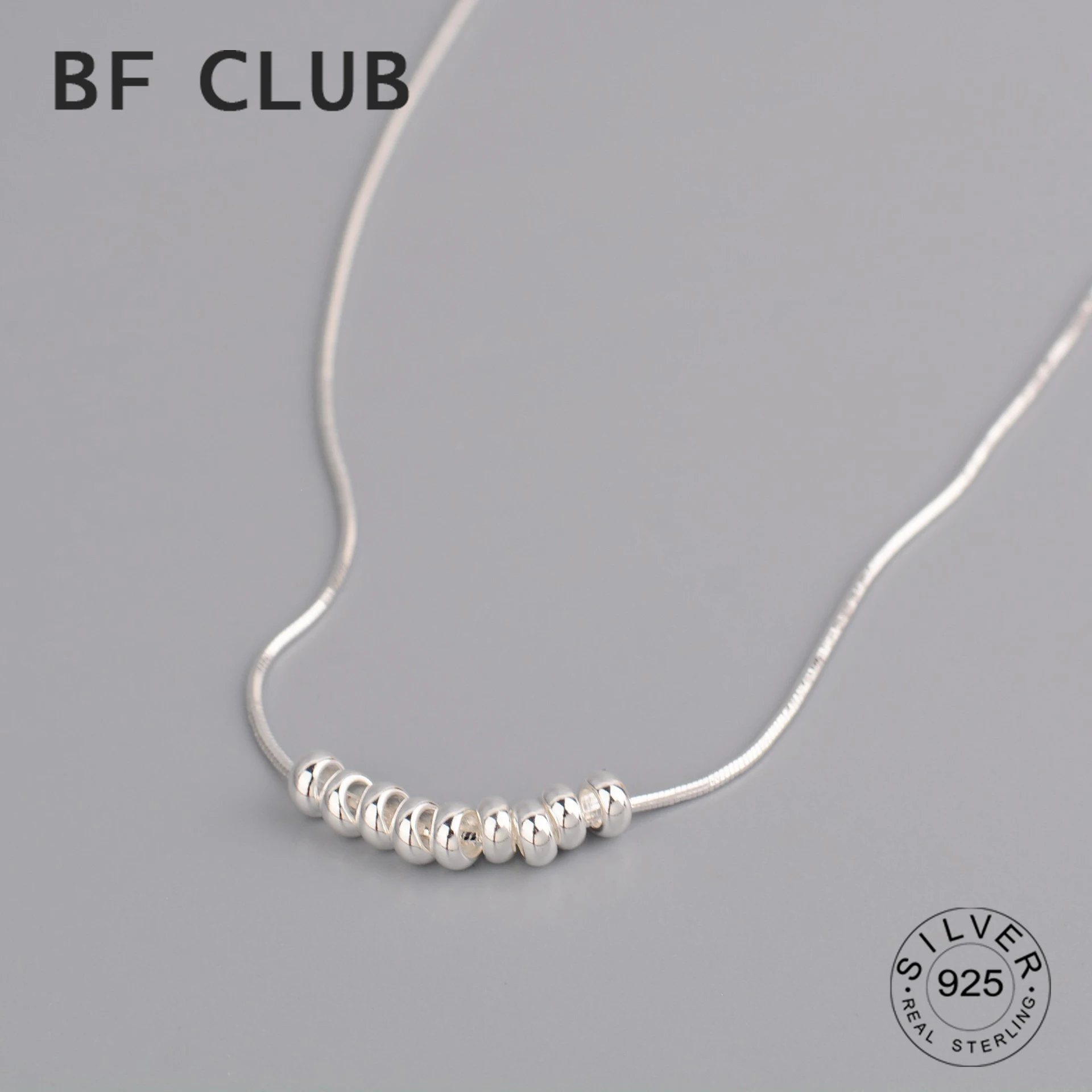 Top Trends: 100% 925 Sterling Silver Chain Choker Necklace For Women Trendy Fashion Ball Fine Jewelry Wedding Party Birthday Gift Shoppable Styles