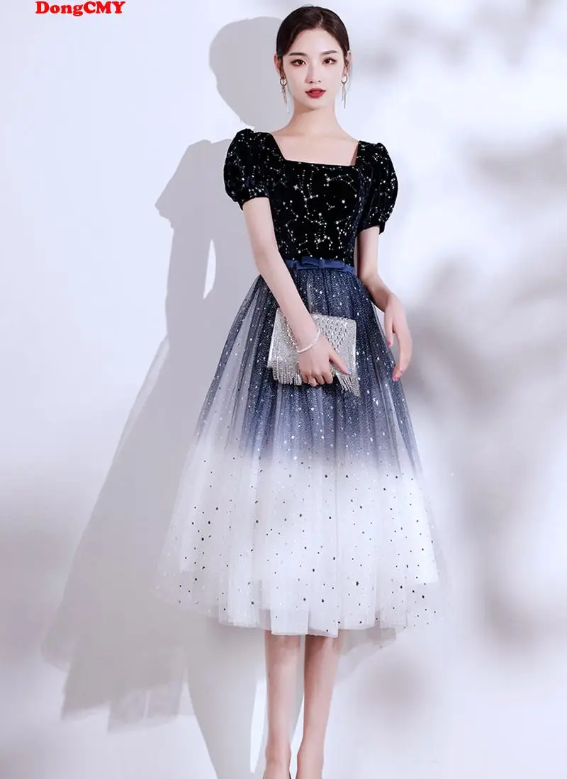 Top Trends: New 2024 Short Prom Dresses DongCMY Sequined Tulle Midi Backless Elegant Special Occasion Vestidos Shoppable Styles