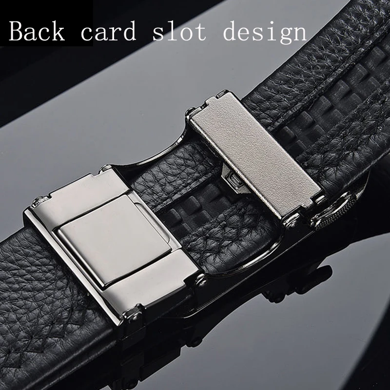 Top Trends: Belt Men Automatic Buckle Belt For Men Business Work Casual Luxury Designer Famous Brand Male For Jeans PU Leather Strap ZD2203 Shoppable Styles - Image 5