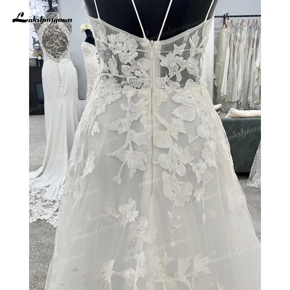 Top Trends: Vintage Rustic Wedding Dress V Neck Boho Bridal Gowns Backless Full Appliques Lace Bride Dresses Country Vestidos De Noiva 2022 Shoppable Styles - Image 5