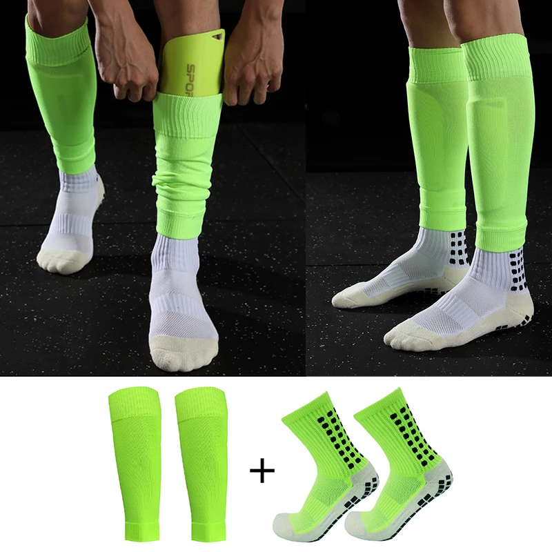 Top Trends: Men&#039;s Leg Guards Basketball Football Sports Socks Adult Youth Shin Guards Calf Socks Leg Cover Calcetines Hombre New Shoppable Styles