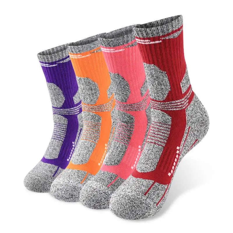 Top Trends: 2 Pairs Outdoor Hiking Warm Socks Men Women Thickened Winter Thermal Sports Climbing Skiing Sock Moisture Absorption Anti-Slip Shoppable Styles