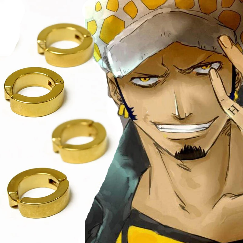 Top Trends: Trafalgar Law Cosplay Earrings Trafalgar Law Cosplay Clip Earrings Jewelry Halloween Custom Gift Earring Drop Ship Shoppable Styles