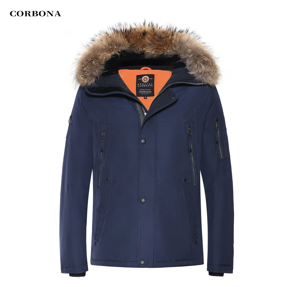 Top Trends: CORBONA High Warm Winter Parka Men's Coat Long Oversize Real Fur Hood Military Army Male Jackets Padded Fleece Brand Cloths 2023 Shoppable Styles