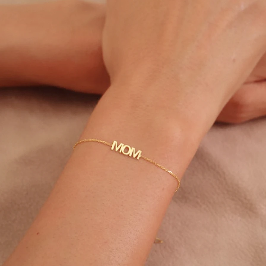 Top Trends: Custom Name Stainless Steel Bracelets For Women 2022 New Personalized Girls Gold Jewelry Mothers Day Gifts Pulsera Personalizada Shoppable Styles