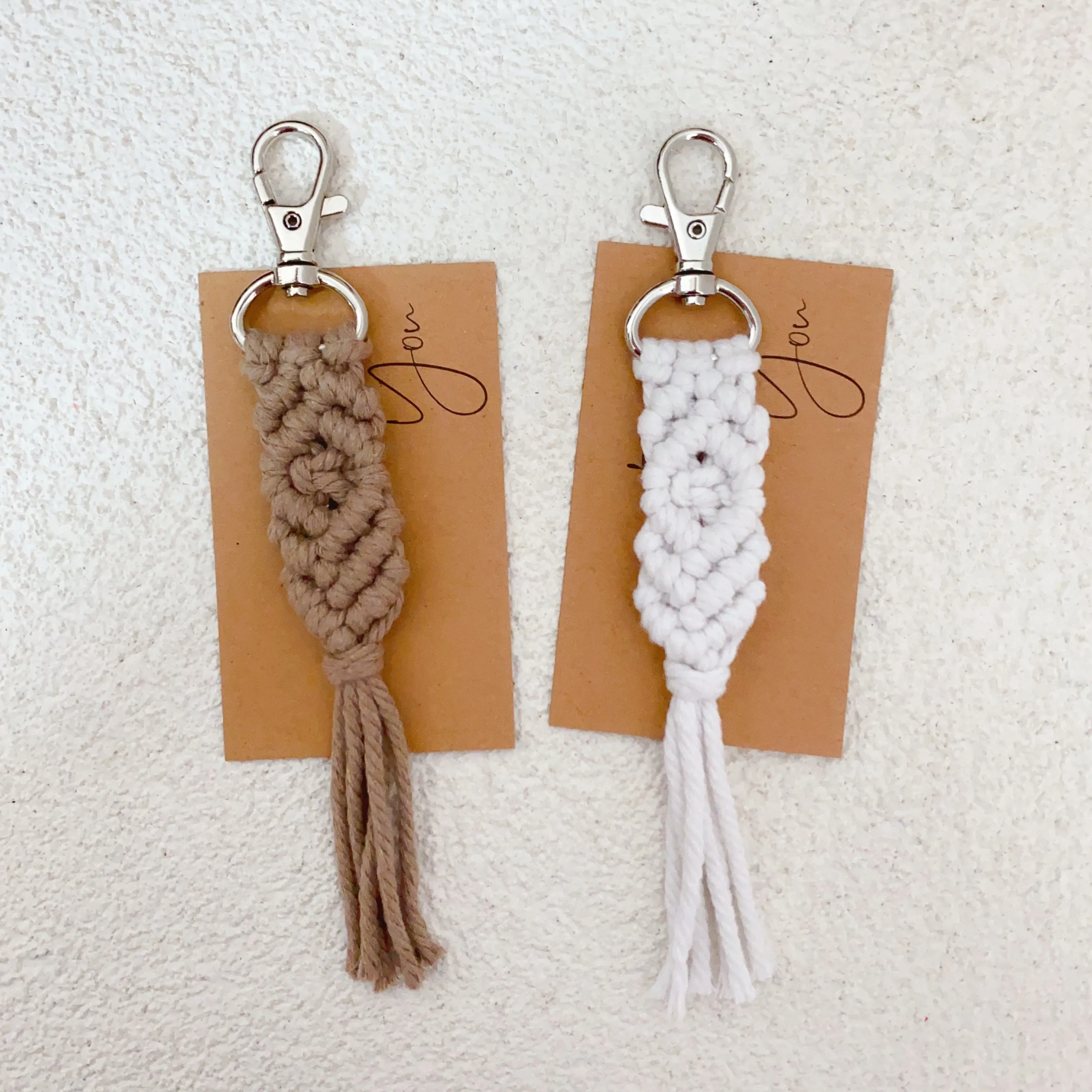 Top Trends: Macrame Hobo Keychain Handmade Keyring Bag Pendant Gift Car Keys Mother's Day Gift Fashion Jewelry Accessories Wholesale Shoppable Styles