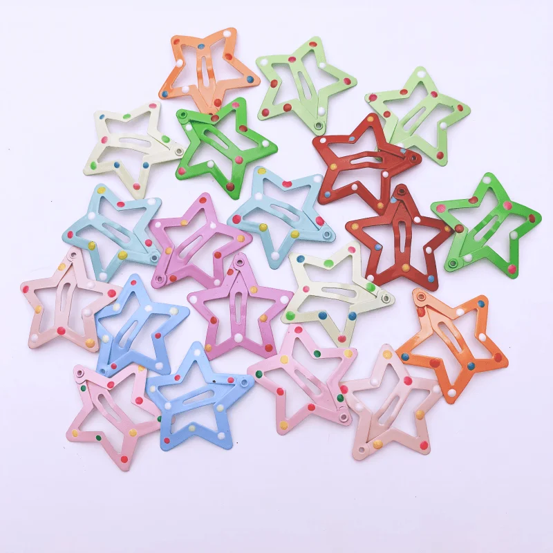 Top Trends: 20pcs / lot 3CM Mini Star Hair Clip Kids Glitter Metal Hair Clips Barrettes Hairpins Girls Hair Accessories Headwear Styling Tools Shoppable Styles - Image 4