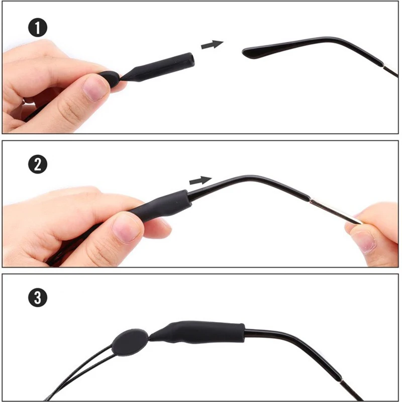 Top Trends: 1 / 5pcd Universal Adjustable Eyewear Retainer Fit Sports Sunglasses Retainer Unisex Strap Safety Glasses Holder Large Round-Head Shoppable Styles - Image 6