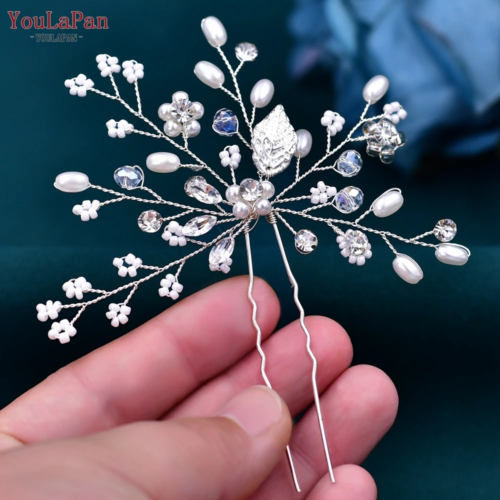 Top Trends: TOPQUEEN HP103-1 Bride Hair Jewelry Wedding Hairpin Woman Clips Wedding Headwear Bridal Hair Pins Wedding Hair Accessories Shoppable Styles - Image 6