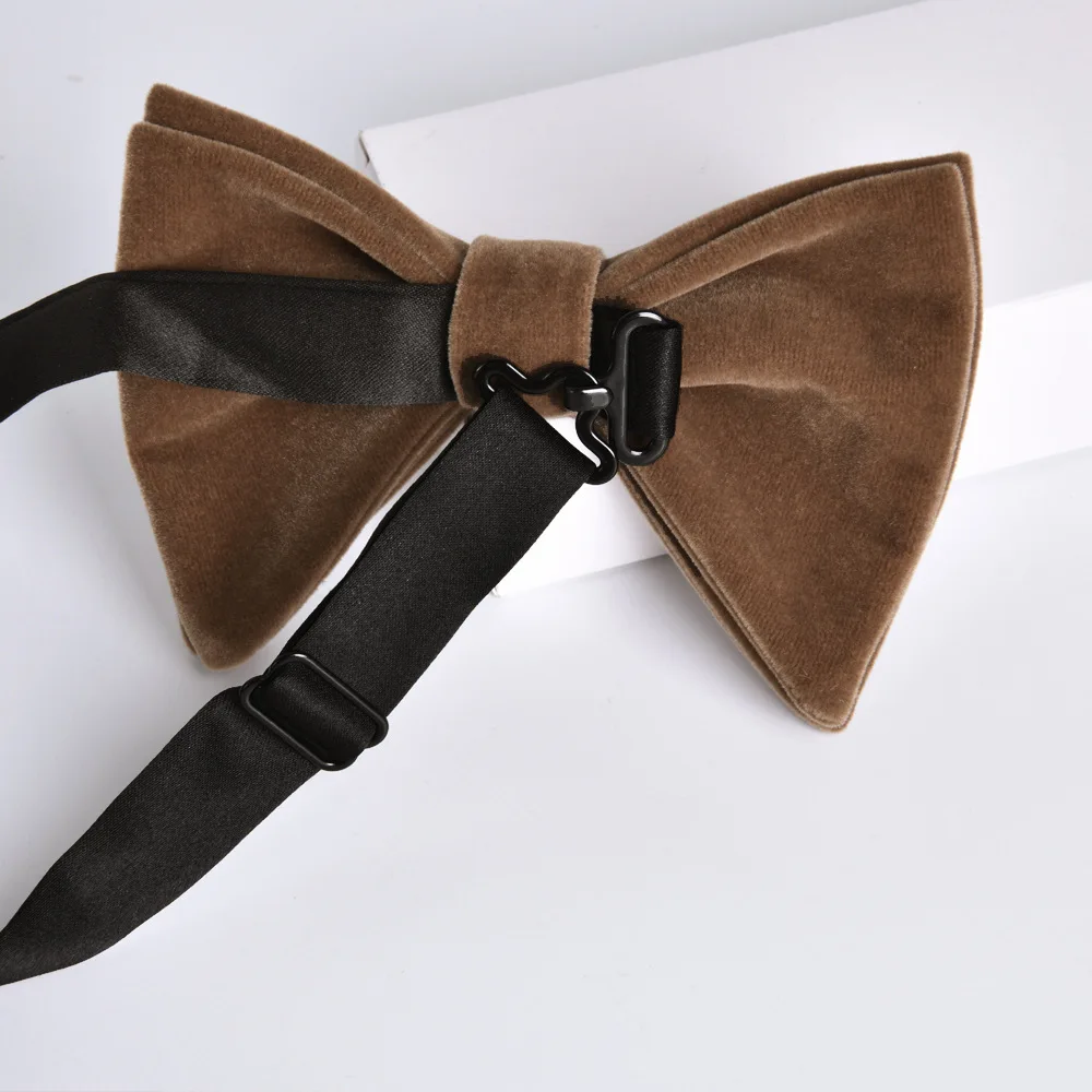 Top Trends: Blue Black Velvet Bow Ties For Men Adjustable Classic Bowknot Man Accessories Shirts Bowties Butterfly Cravats For Wedding Party Shoppable Styles - Image 4